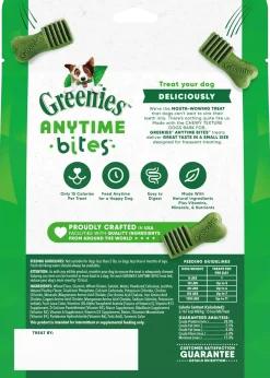 Greenies Anytime Bites Bite-Size Dog Dental Treats Original 10.3-oz