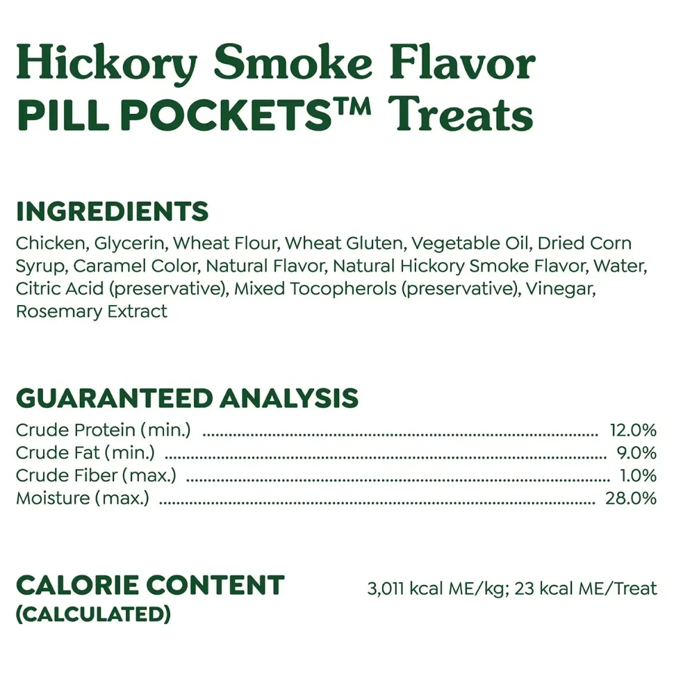 Greenies Capsule Pill Pockets Dog Treats Hickory Smoke 15.8-oz 60 Count