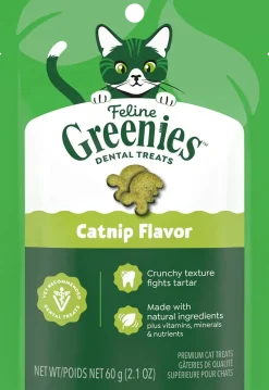 Greenies Feline Catnip Adult Cat Dental Treats 2.1-oz