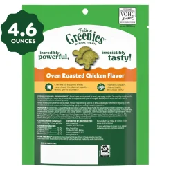 Greenies Feline Oven Roasted Chicken Adult Cat Dental Treats 4.6-oz