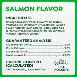 Greenies Feline Pill Pockets Cat Treats Salmon 3-oz 85 Count