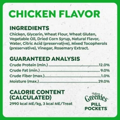 Greenies Feline Pill Pockets Cat Treats Chicken 1.6-oz 45 Count