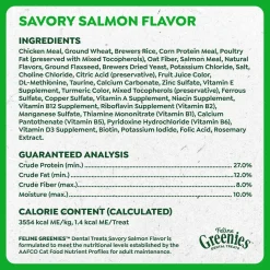 Greenies Feline Savory Salmon Adult Cat Dental Treats 4.6-oz