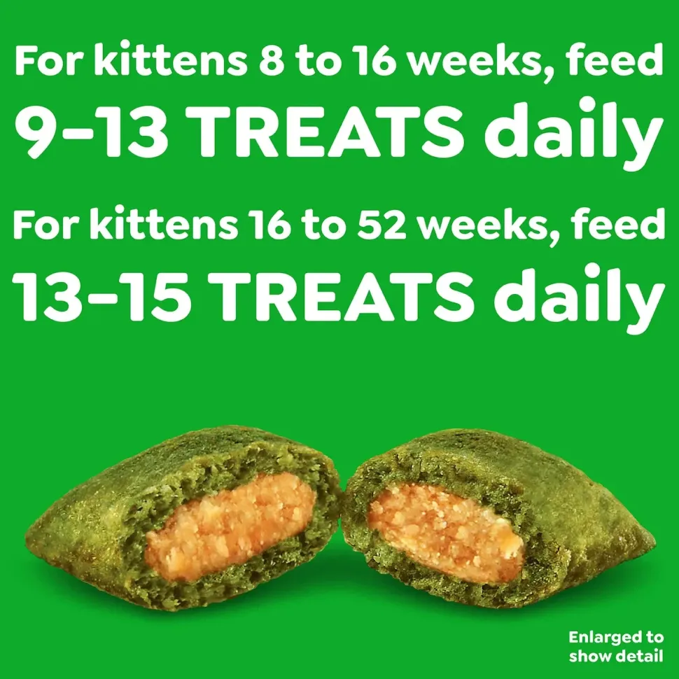 Greenies Feline SmartBites Chicken Healthy Kitten Treats 16-oz