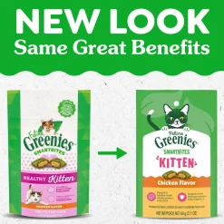 Greenies Feline SmartBites Chicken Healthy Kitten Treats 2.1-oz