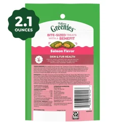 Greenies Feline Smartbites Healthy Skin & Fur Health Cat Treats Salmon 2.1-oz