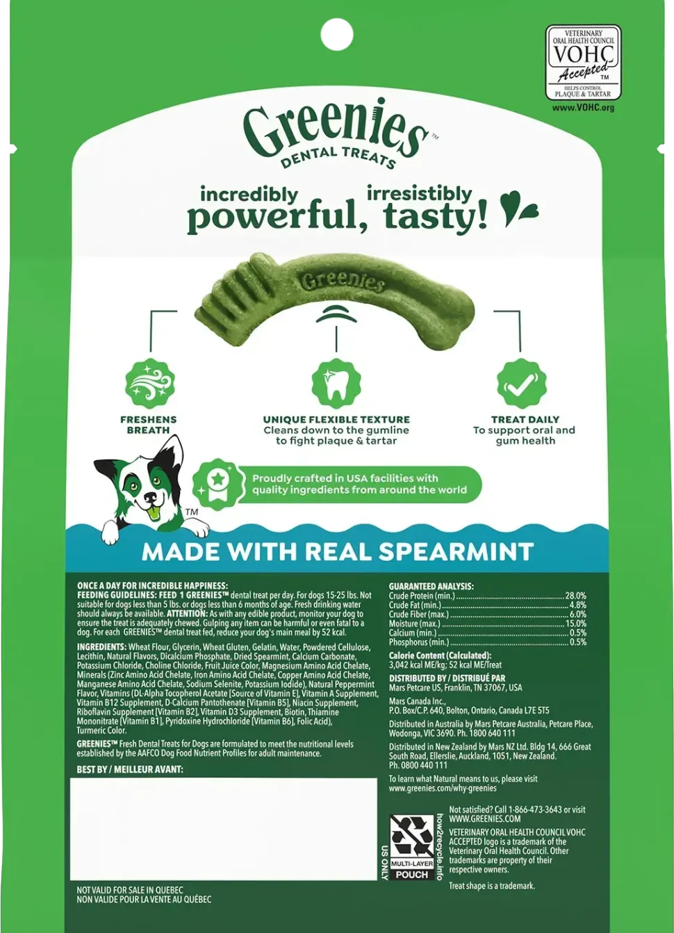 Greenies Fresh Dog Dental Treats Petite 12-oz 20 Count