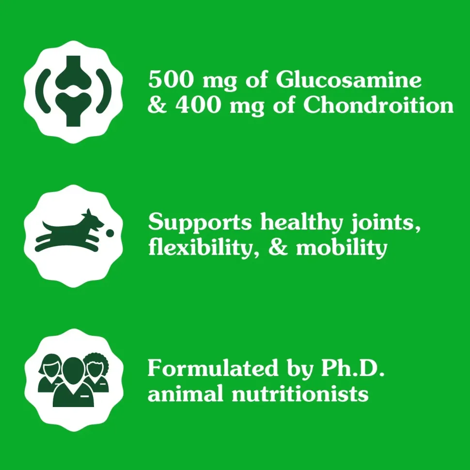 Greenies Hip & Joint Supplement Soft Chews for Adult Dogs Chicken Flavor 30 Count 6.08-oz