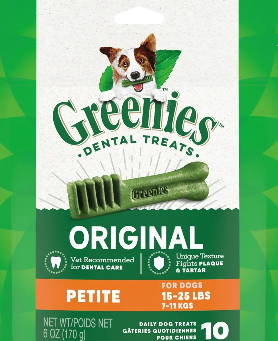 Greenies Original Dog Dental Treats Petite 6-oz 10 Count