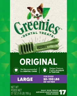 Greenies Original Dog Dental Treats Large 27-oz 17 Count