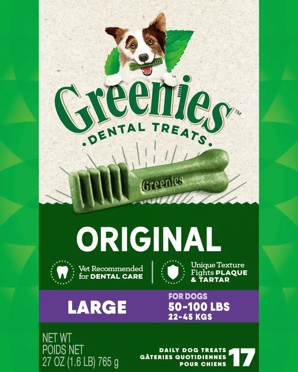 Greenies Original Dog Dental Treats Large 27-oz 17 Count