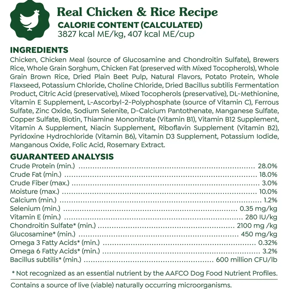 Greenies Smart Essentials Small Breed Adult Dry Dog Food Real Chicken & Rice Recipe 5.5-lb