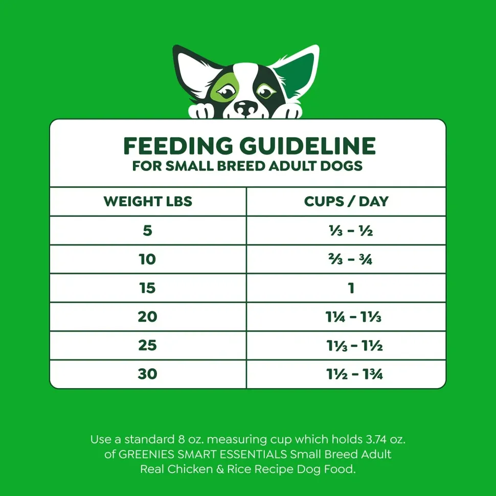Greenies Smart Essentials Small Breed Adult Dry Dog Food Real Chicken & Rice Recipe 5.5-lb