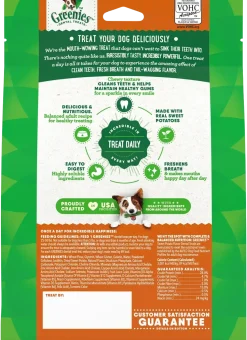 Greenies Sweet Potato Dog Dental Treats Regular 12-oz 12 Count