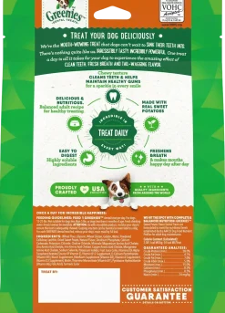 Greenies Sweet Potato Dog Dental Treats Petite 12-oz 20 Count