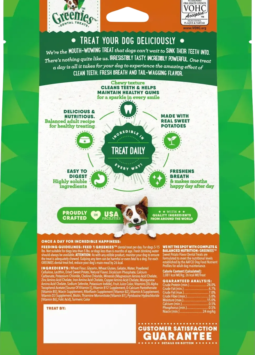 Greenies Sweet Potato Dog Dental Treats Teenie 12-oz 43 Count