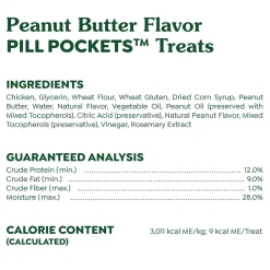 Greenies Tablet Pill Pockets Dog Treats Peanut Butter 3.2-oz 30 Count