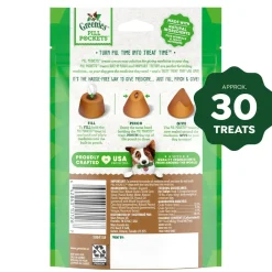 Greenies Tablet Pill Pockets Dog Treats Peanut Butter 3.2-oz 30 Count