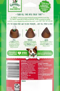 Greenies Tablet Pill Pockets Dog Treats Hickory Smoke 3.2-oz 30 Count