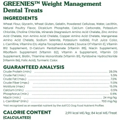 Greenies Weight Management Dog Dental Treats Petite 45 Count 27-oz