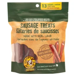 Happy Howie's Baker's Dozen Lamb Sausage Dog Treats 13 Count 8-oz