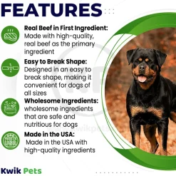 Happy Howie's Beef Woof Stix Dog Treat 6-in 13 Count