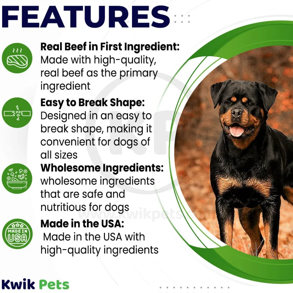 Happy Howie's Beef Woof Stix Dog Treat 6-in 13 Count