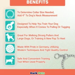 Herm Sprenger Dog Chain Training Collar 20-in Neck, 3.0-mm Wide