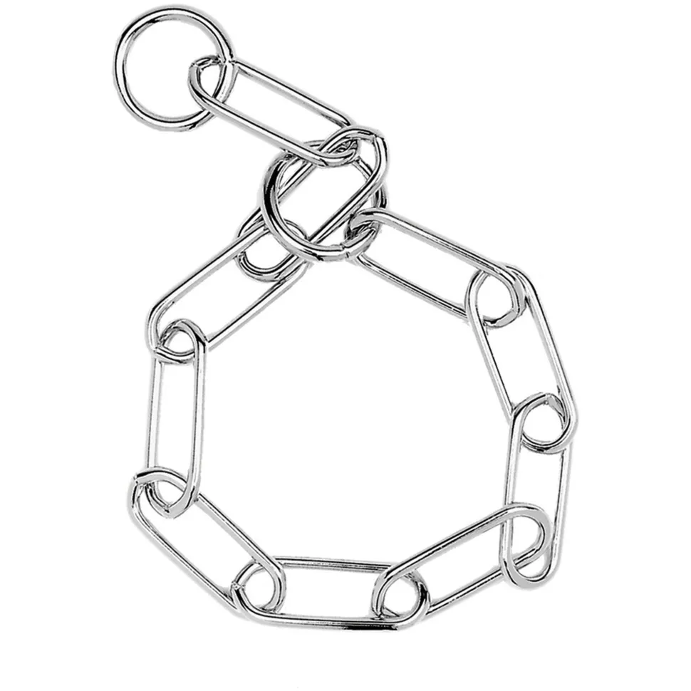 Herm Sprenger Fur Saver Link Dog Chain Training Collar 27-in Neck 4.0-mm Wide