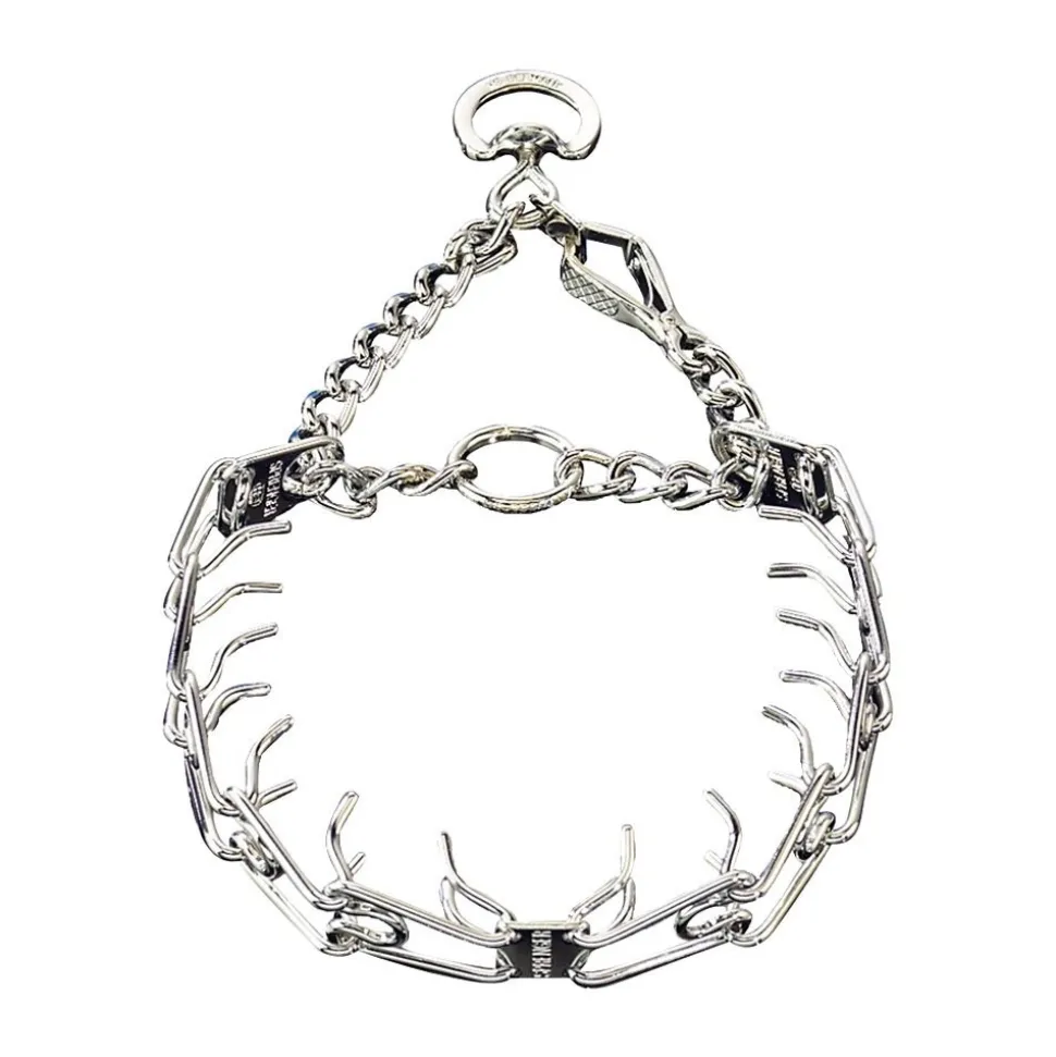 Herm Sprenger Pet Supply Imports Dog Prong Training Collar with Quick Release Snap 23-in Neck 3.2-mm Wide