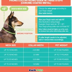 Herm Sprenger Ultra-Plus Dog Prong Training Collar with Latch 18-in Neck 3.0-mm Wide