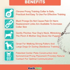 Herm Sprenger Ultra-Plus Stainless Steel Dog Prong Training Collar 12-in Neck 2.25-mm Wide
