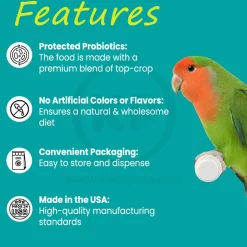 Higgins inTune Harmony Conure & Cockatiel Bird Food 2-lb