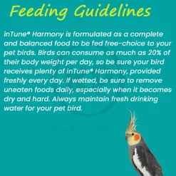 Higgins inTune Harmony Conure & Cockatiel Bird Food 2-lb