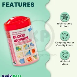 Hikari USA Bio-Pure Bloodworms Freeze Dried Fish Food 0.42-oz