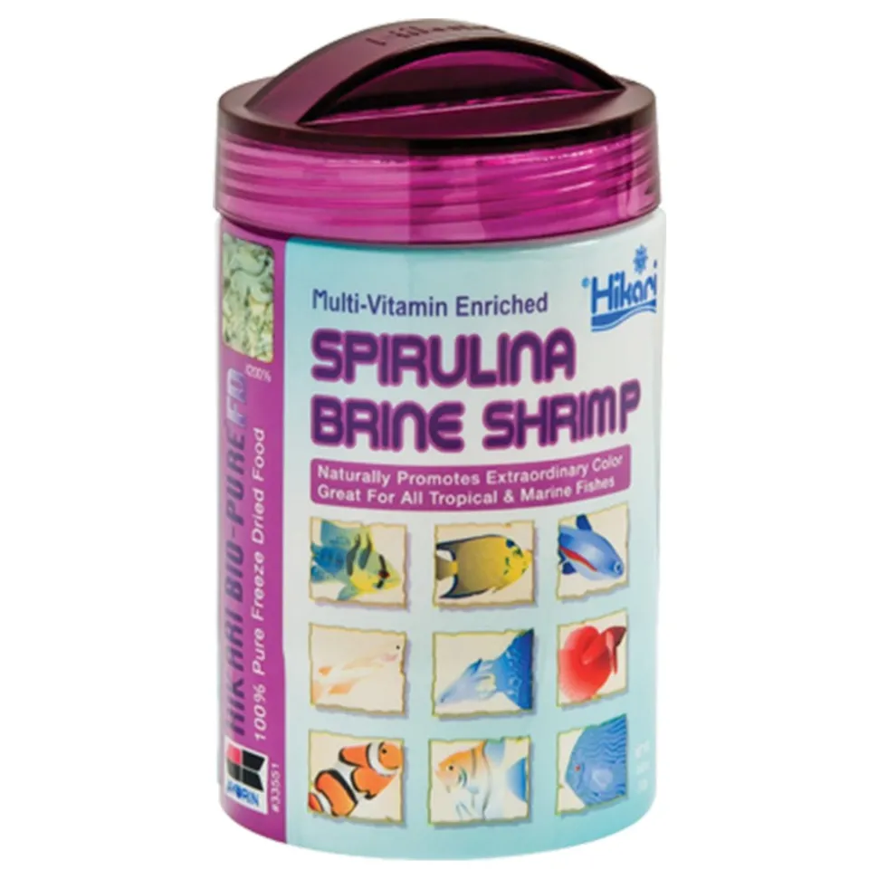Hikari USA Bio-Pure Spirulina Brine Shrimp Freeze Dried Fish Food 0.42-oz