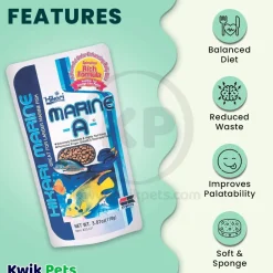 Hikari USA Marine A Pellets Slow Sinking Fish Food 3.87-oz
