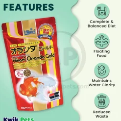 Hikari USA Oranda Gold Floating Mini Pellets Fish Food 10.5-oz