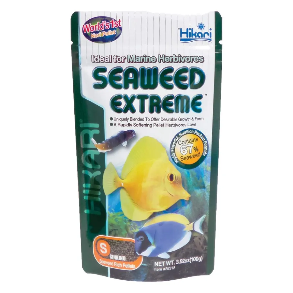 Hikari USA Seaweed Extreme Sinking Small Pellets Fish Food 3.52-oz