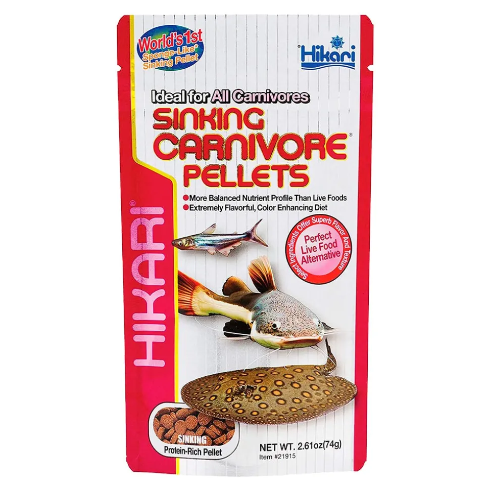 Hikari USA Sinking Carnivore Pellets Fish Food 2.61-oz