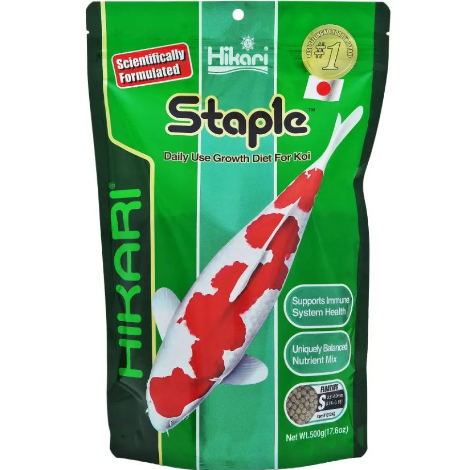 Hikari USA Staple Growth Formula Mini Pellet Fish Food for Koi and Pond 17.6-oz