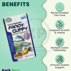 Hikari USA Tropical Fancy Guppy Semi-Floating Granules Fish Food 0.77-oz