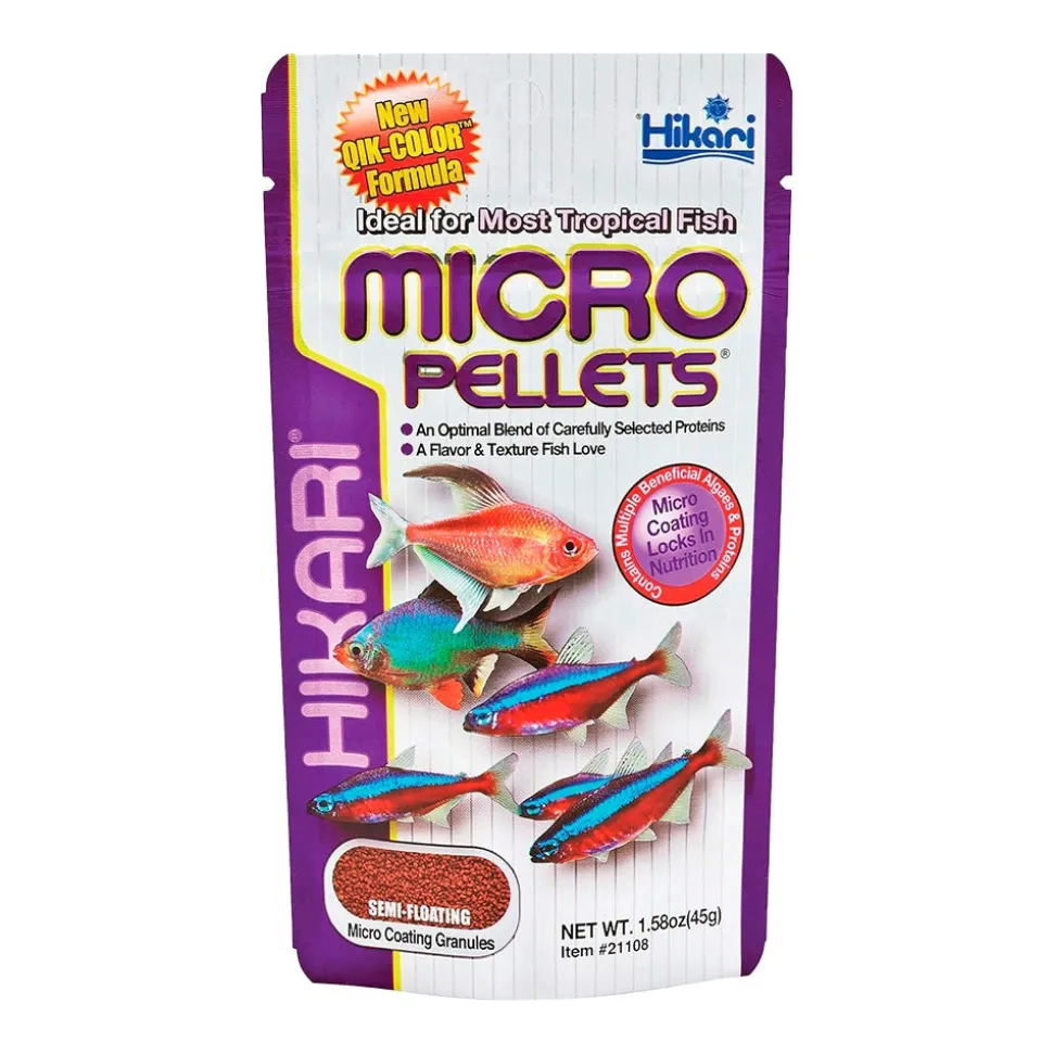 Hikari USA Tropical Semi-Floating Micro Pellets Fish Food 1.58-oz