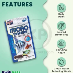 Hikari USA Tropical Slow Sinking Micro Wafers Fish Food 1.58-oz