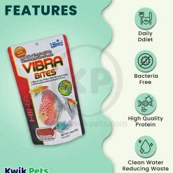 Hikari USA Vibra Bites Tropical Very Slow Sinking Fish Food 9.8-oz