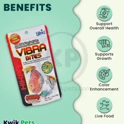 Hikari USA Vibra Bites Tropical Very Slow Sinking Fish Food 1.23-oz