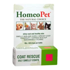 HomeoPet Coat Rescue Supplement for Oily & Smelly Coats 15 ml