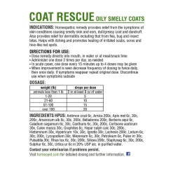 HomeoPet Coat Rescue Supplement for Oily & Smelly Coats 15 ml