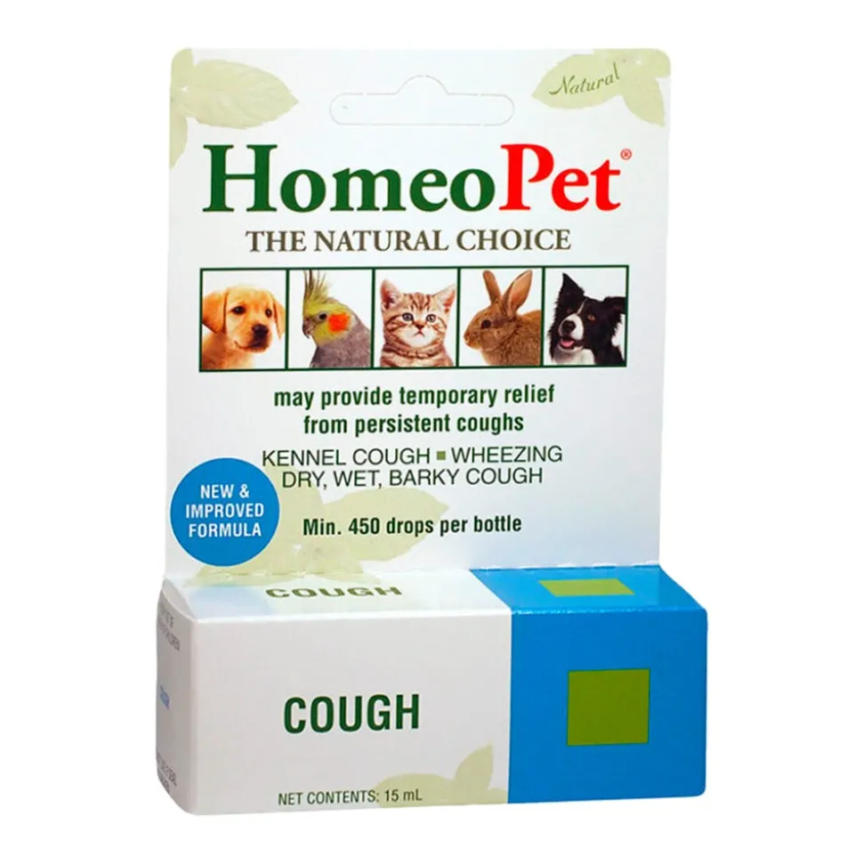 HomeoPet Cough Relief Homeopathic Supplement For All Pets 15 ml