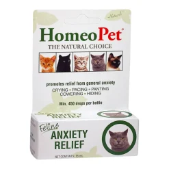 HomeoPet Feline Anxiety Relief Calming Supplement for Cats 15 ml